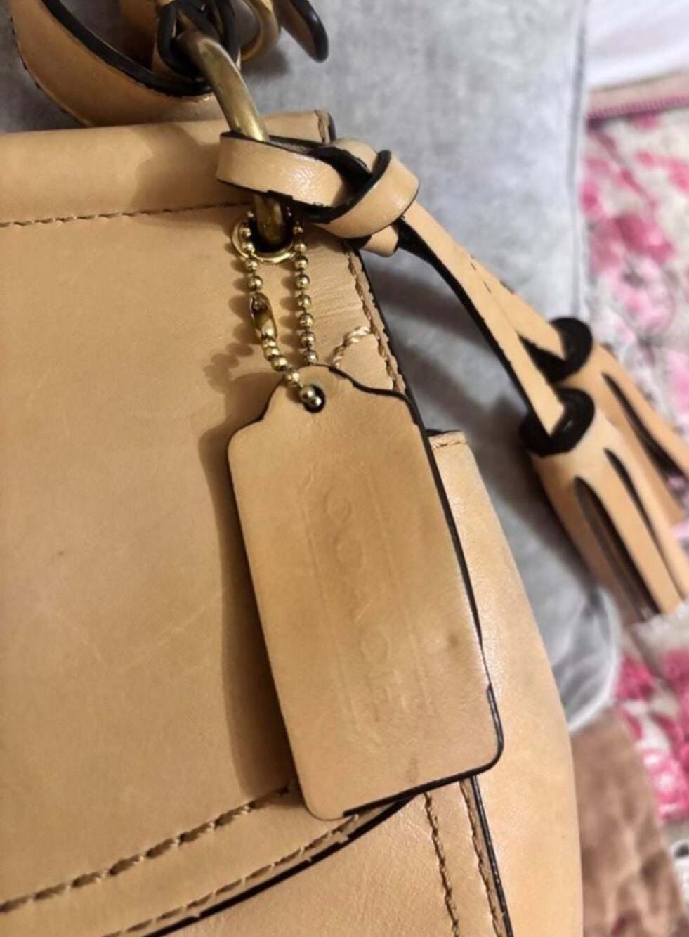 Coach Legacy Willis 70th Anniversary Tan Leather Top Handle Bag with Shoulder St - Picture 2 of 12